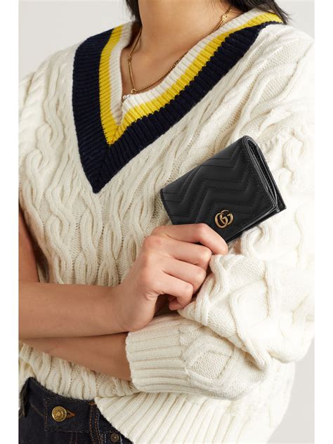 gucci half fold wallet|GUCCI GG Marmont quilted leather wallet .